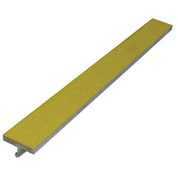 Wooster Products Stair Strip,Yellow,60in W,Extruded Alum, WP24AYEL5 WP24AYEL5