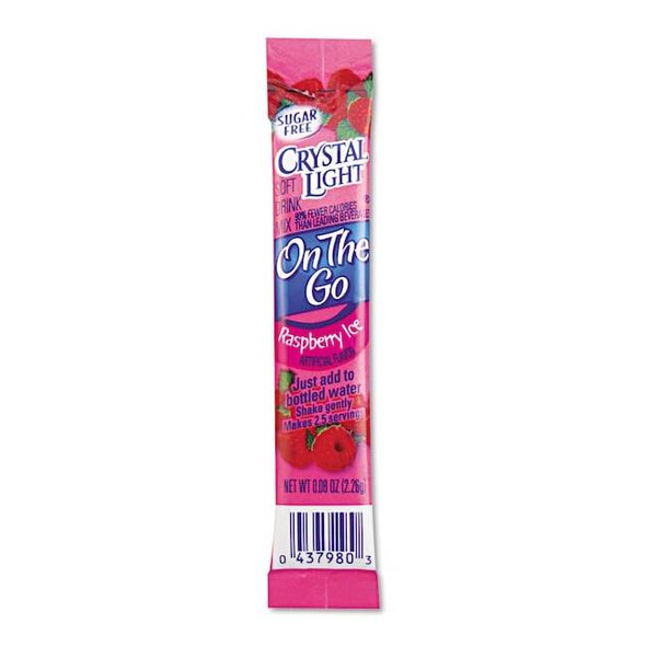 Crystal Light On the Go Beverage Mix Powder 0.08 oz., Raspberry, PK30 79800