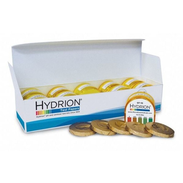 Hydrion Test Paper,15 ft L,1-4 in W,PK50 QTR-10