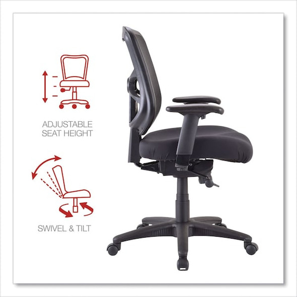 Alera Office Chair,44 in H,Black ALEEL42BME10B