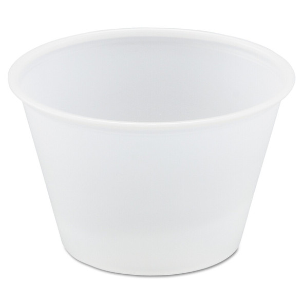 Dart Polystyrene Portion Cups, 4oz, Translucent, PK2500 P400N