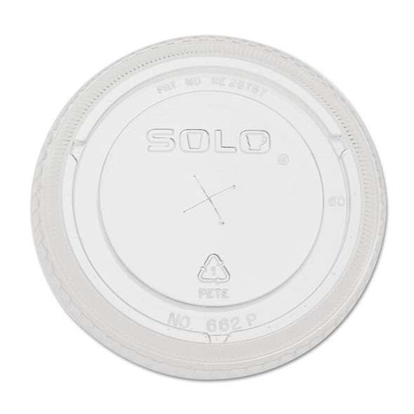 Dart Straw-Slot Cold Cup Lids, 9oz-20oz Cups, Clear, 100/Pack 662TS Pack of 2