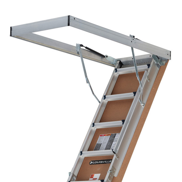 Louisville Attic Ladder, Aluminum, 375 lb Load Capacity AL2240MG