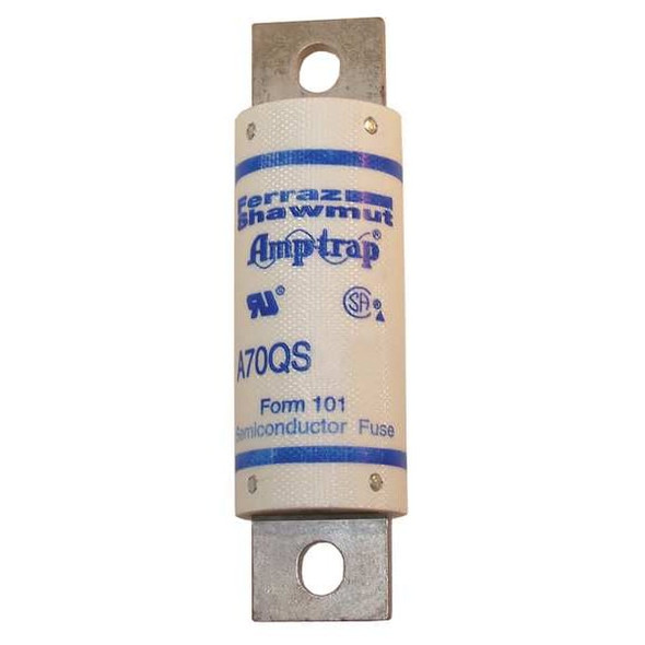 Mersen Semiconductor Fuse, 90A, Fast-Acting, 700V AC, Bolt-On A70Q90-4