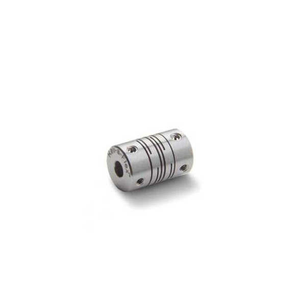 Slit Coupling, Set Screw, Short, Bores 4x4mm, OD 8.0mm, Aluminum