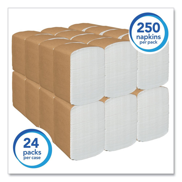 Scott Full Fold Dispenser Napkins, 1-Ply, 13 x 12, White, PK6000 98740