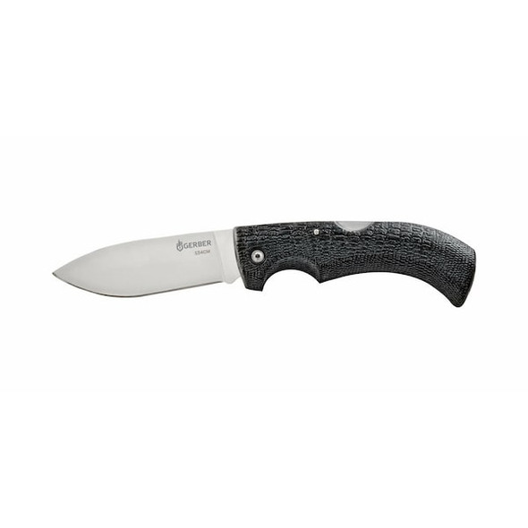 Gerber Folding Knife,Fine BladeEdge,Black Handl 06064