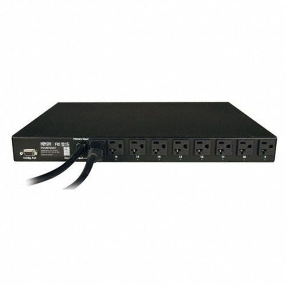 Tripp Lite PDU, Auto-Transfer Switch, Local Metered, 5-15R, 5-20P, 12 ft., Black PDUMH20AT
