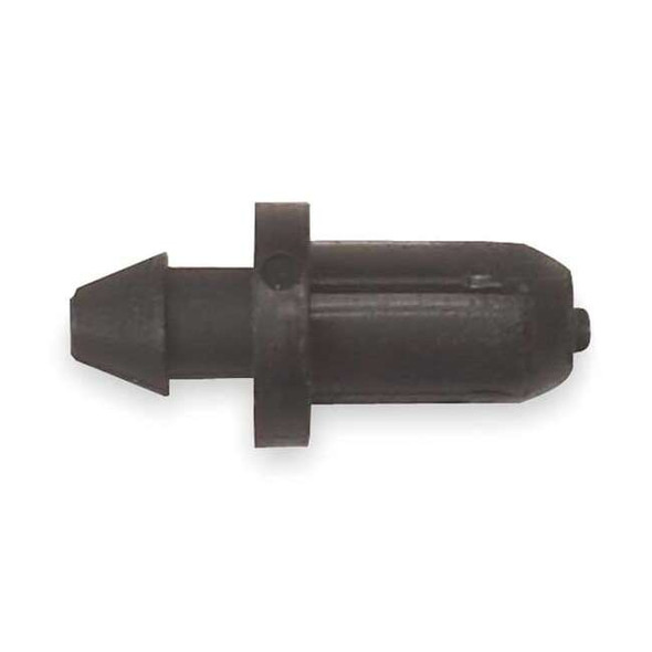Rain Bird Tubing Plug,1/4 In.,Blk,Plastic,PK10 TP25/10PS