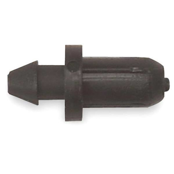 Rain Bird Tubing Plug,1/4 In.,Blk,Plastic,PK10 TP25/10PS