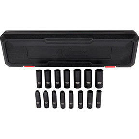 3/8 Dr. 6-20MM Deep Socket Set 15 Pcs 1300-SS-02