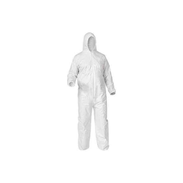 Kleenguard Dispos Covall Liq Parti Protect Hood WHT LG 25/Cs 38938