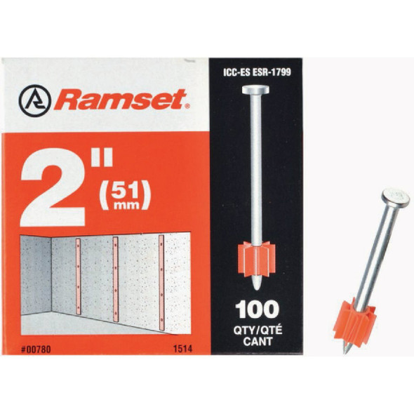 Ramset 1-1/4 In. Fastening Pin with Washer (100-Pack) 00800