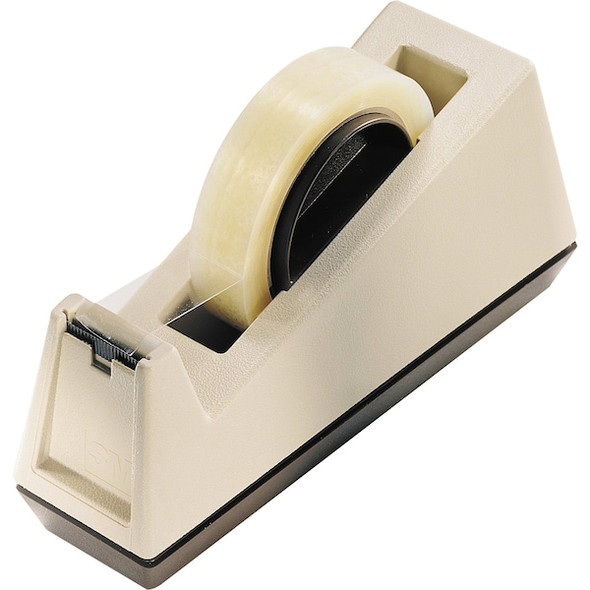 Scotch Tape Dispenser, 1 in Max. Tape Width. Plastic, Brown C25