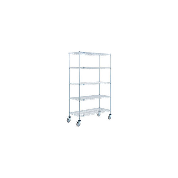 Nexel 5 Shelf Truck Nexelate 72""W x 21""D x 60""H Polyurethane Swivel Casters 2