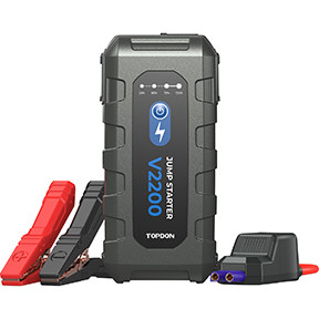 2200 Peak Amp Jump Starter, Power Bank, & Flashlight V2200