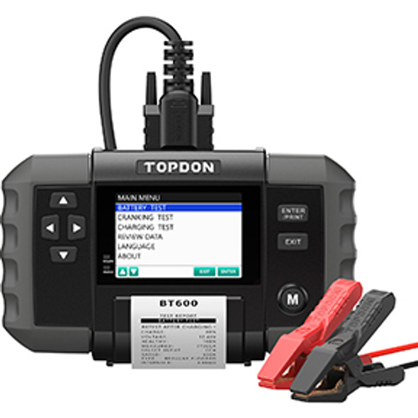 12V Battery & 12V/24V System Tester w/Built-in Printer BT600