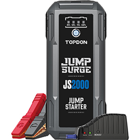 2000 Peak Amp Battery Jumpstarter, Power Bank, & Flashlight JS2000