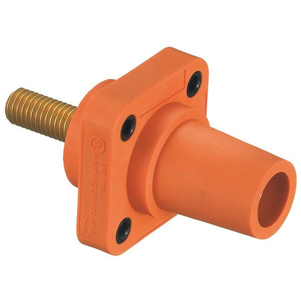 Hubbell Wiring Device-Kellems Recpt,Orange,Female,Threaded Stud,400 A HBLFRSO Hubbell Wiring Device-Kellems Recpt,Orange,Female,Threaded Stud,400 A HBLFRSO