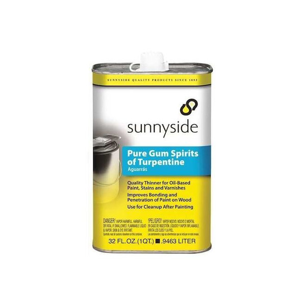 Sunnyside Pure Gum Turpentine, 1 qt., PK6 87032S