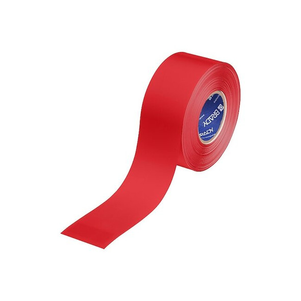 Brady Floor Marking Tape,Red,3"W,100ft 177028