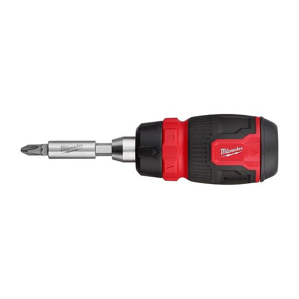 Milwaukee Tool Multi-Bit Screwdriver,5 1/4 in L 48-22-2913
