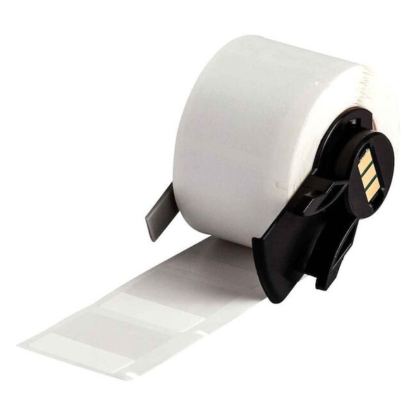 Brady Wraparound Label, White, Vinyl, 1 in W M6-19-417