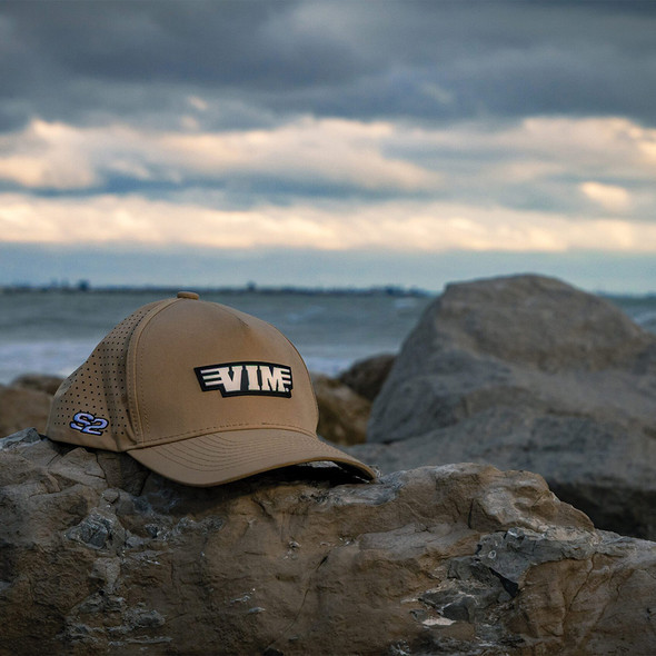 PVC WHITE VIM LOGO & S2 – TAN HAT PVCTN