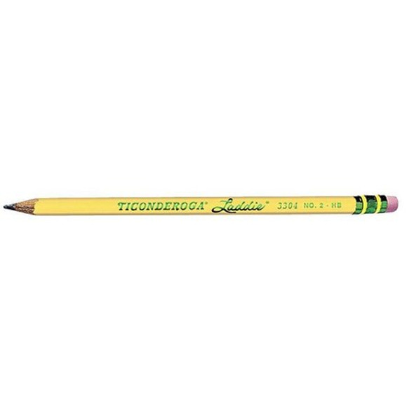 Dixon Ticonderoga Pencil,Eraser Included,Standard,HB,PK12 DIX13304