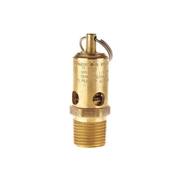Conrader Safety Valve,Brass Ball SRV390-1/2-CE-100