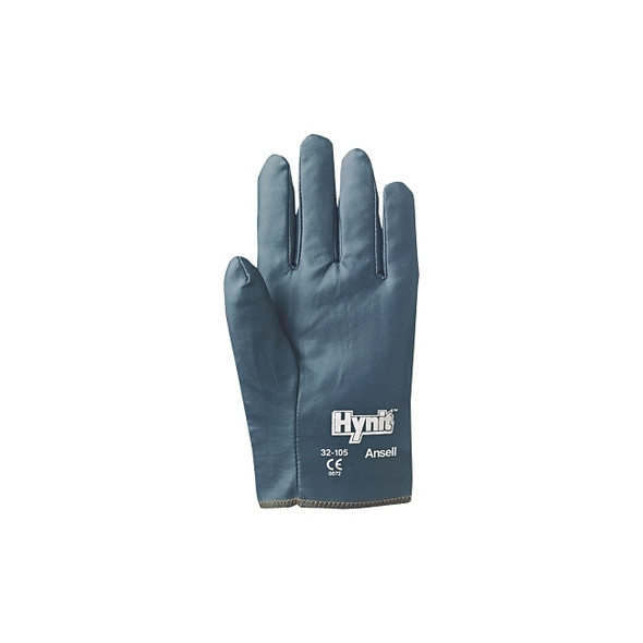 Hynit Nitrile-Impregnated Gloves, 9, Blue Pack of 12