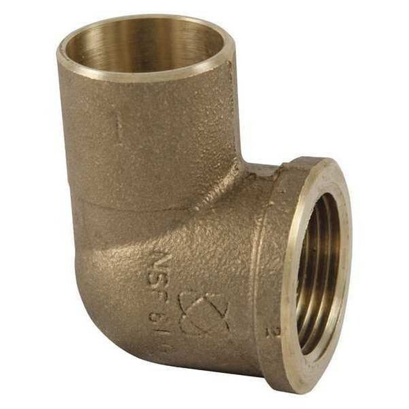 Nibco Reducing Elbow,90 Deg,1/2 x 3/4 In 707-3R-LF 1/2X3/4