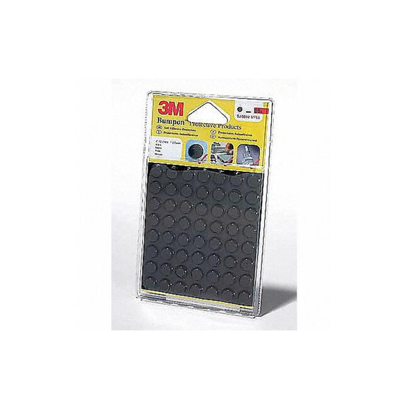 3m Self-Adhesive Bumper,Black,0.5in L,PK18 SJ5012 3m Self-Adhesive Bumper,Black,0.5in L,PK18 SJ5012
