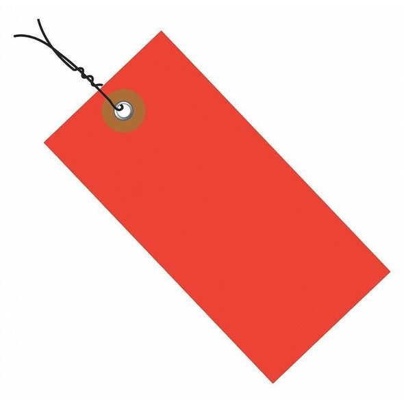 Tyvek Tyvek Shipping Tags, Pre-Wired, 3 3/4" x 1 7/8", Red, PK100 G14033D