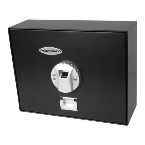 Barska Security Safe, 0.23 cu ft, 21 lb, Biometric Lock No Rated AX11556