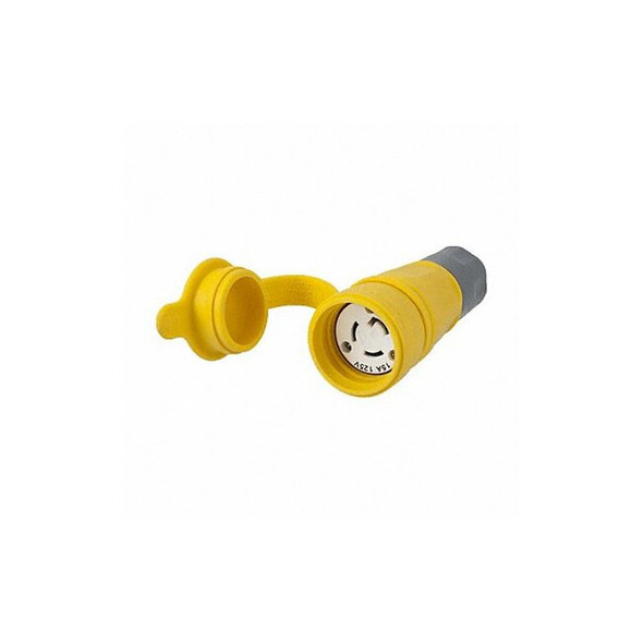 Hubbell Wiring Device-Kellems WT LckCon,Strt;15 A;Yellow,Elstmr,L5-15R HBL25W47A