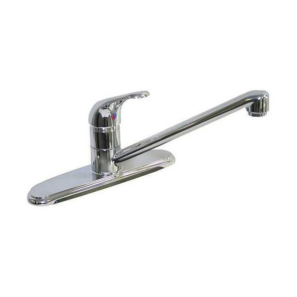 Dominion Faucets Manual Straight Kitchen Faucet, 8" Mount, Chrome 1 Hole 77-1850