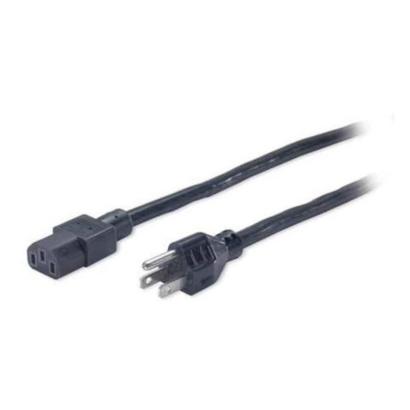 Apc Power Cord, 5-15P, SJT, 8 ft., Blk, 12A, 14/3 AP9893