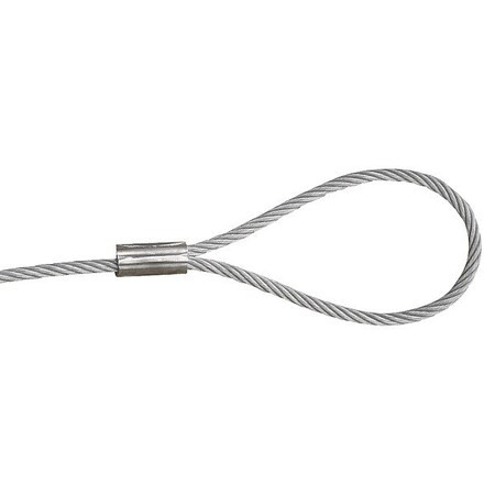 Lexco Cable Wire Rope Lanyard 1/16 7x7 SSAC 063C2C0550060