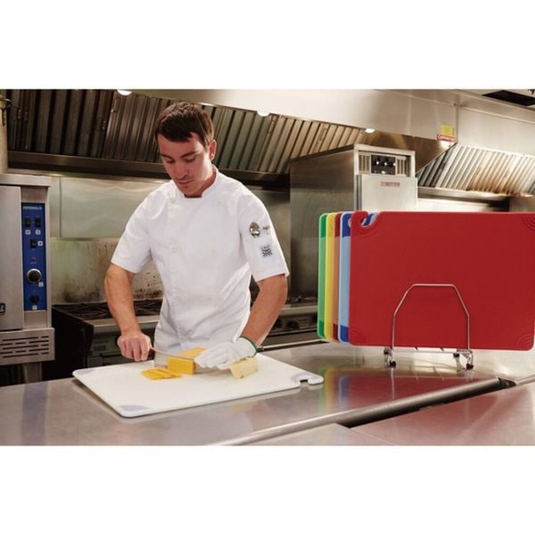 San Jamar Cutting Board,15x20,White CBG152012WH