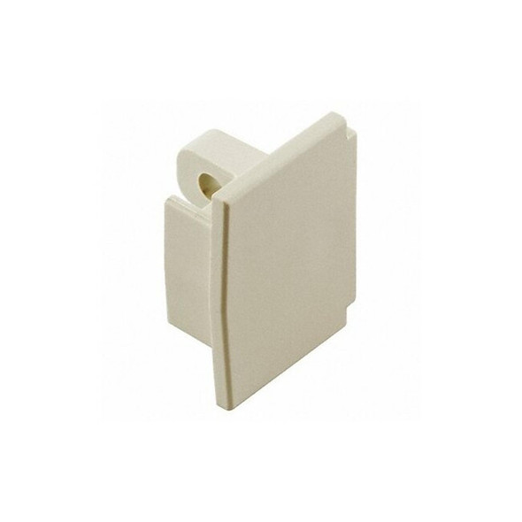 Hubbell Wiring Device-Kellems End Cap, White, PVC, Lan-Trak(R), Caps PL1EC