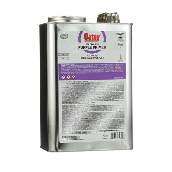 Oatey PVC Primer,Purple,128 oz. 30759 Pack of 6