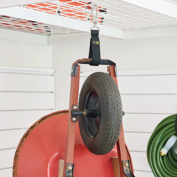 Wrap-It Storage Hook 'n Hang 24 In. x 2 In. Hanging Cinch Strap with Carabiner 100-HNH-24BL 519449