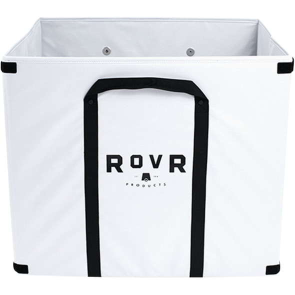 RovR Products LandR Collapsible Canvas Bin and Grocery Tote 45, Storm
