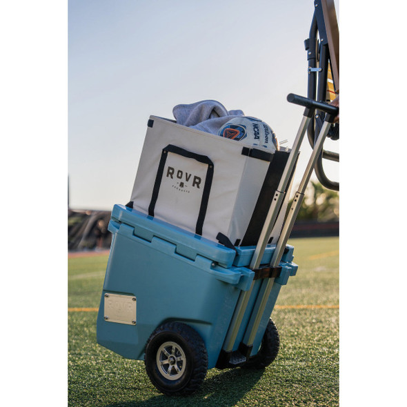 RovR Products LandR Collapsible Canvas Bin and Grocery Tote 45, Storm R-LNR45-STD 831098