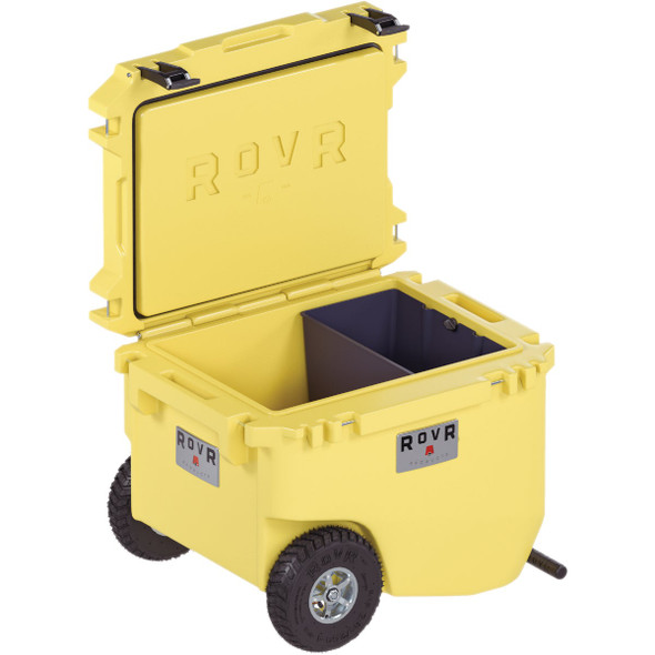 RovR Products RollR 60 Qt. Wheeled Hard Cooler, Sunny Side R-R60-SS