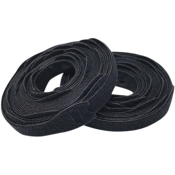 Wrap-It Storage 8 In. Black Self-Gripping Cable Tie Roll (50-Pack) 450-CTR-8BL