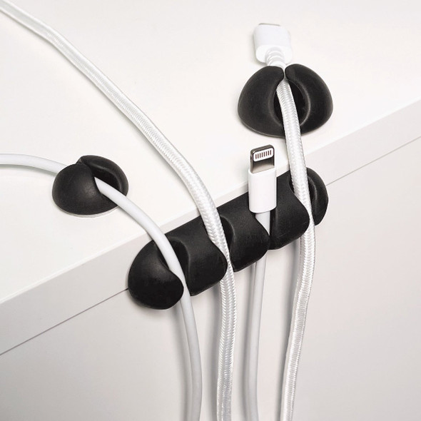 Wrap-It Storage Single Black Cable Clip (14-Pack) 514-CLIPS-BL 567658