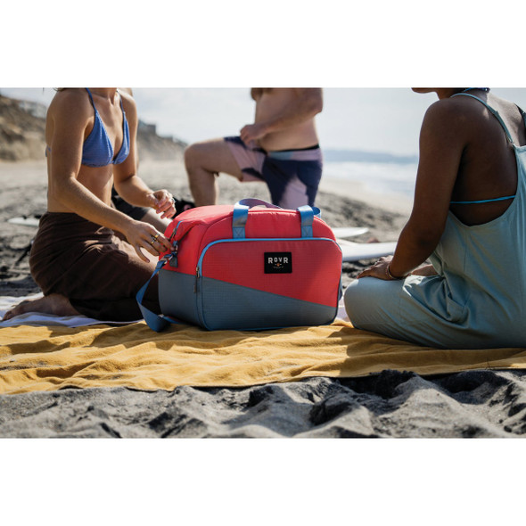 RovR Products TravelR 36-Can Soft Cooler Duffel with Shoulder Strap, Coral