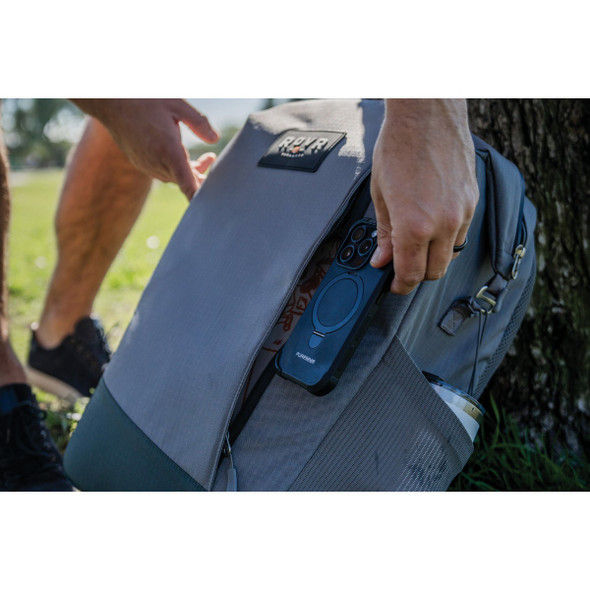 RovR Products TravelR 24-Can Soft Cooler Backpack, Charcoal